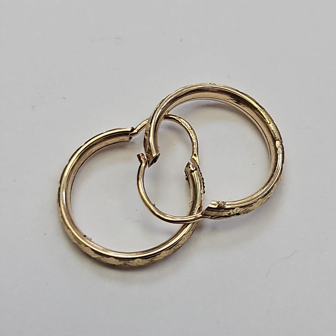 ARRACADAS PAR ORO 14 K 1.2 GRMS (SEMINUEVO)