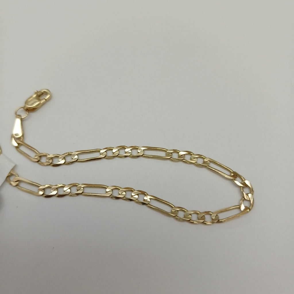 PULSERA TEJIDO 3X1 14K 18 CM 2.7 GR (NUEVO)