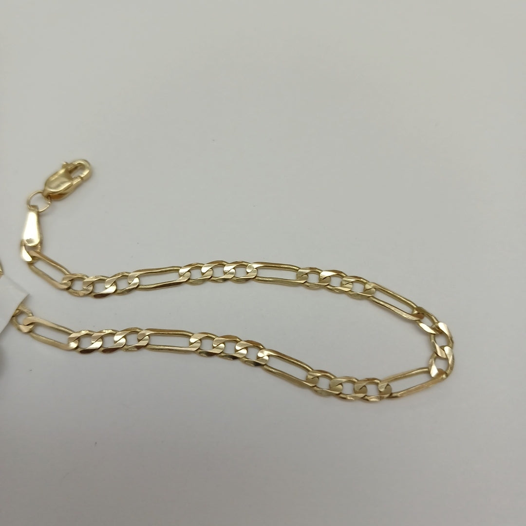 PULSERA TEJIDO 3X1 14K 18 CM 2.7 GR (NUEVO)