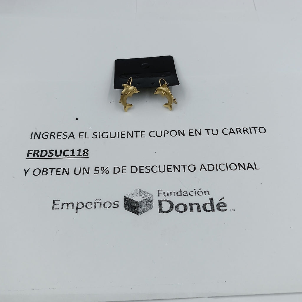 ARETES PAR ORO 10 K 1,40 GRMS (SEMINUEVO)