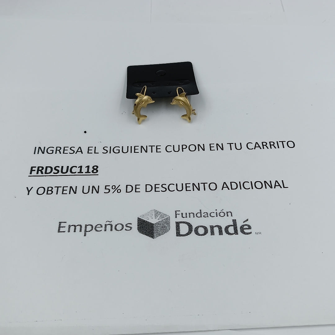 ARETES PAR ORO 10 K 1,40 GRMS (SEMINUEVO)