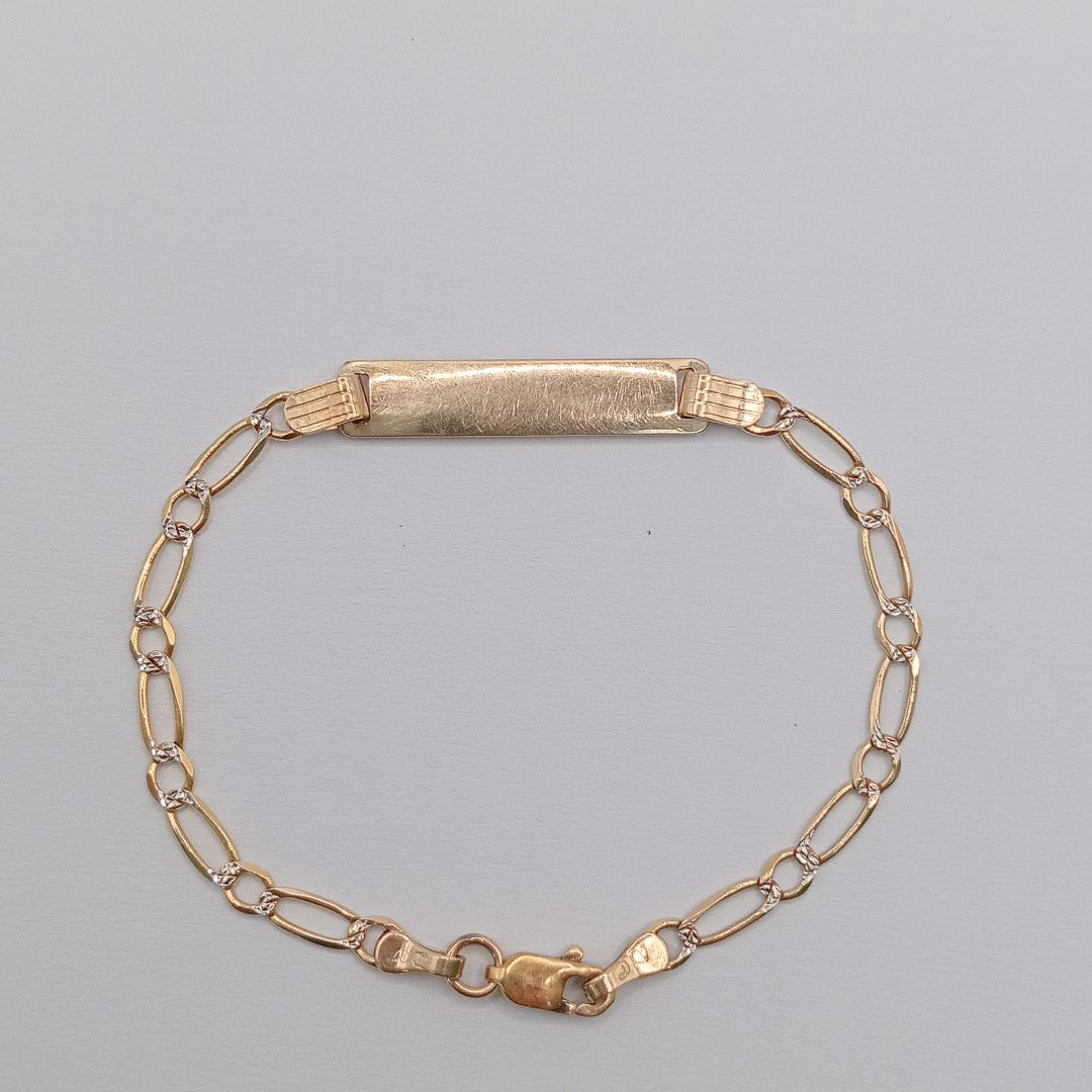 ESCLAVA ORO, RODIADO 14 K 2.9 GRMS (SEMINUEVO)