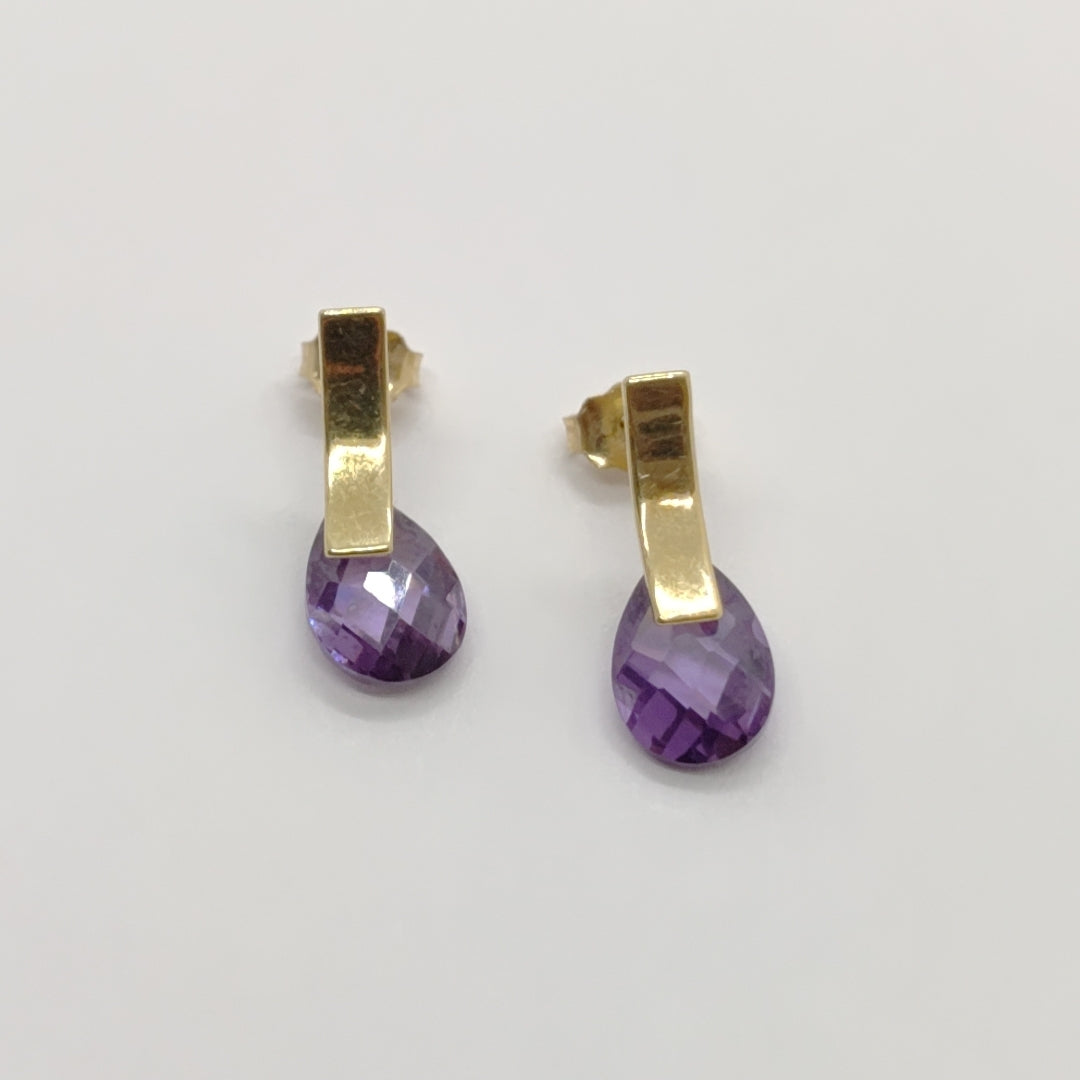 ARETES PAR ORO 14 K 2 GRMS (SEMINUEVO)