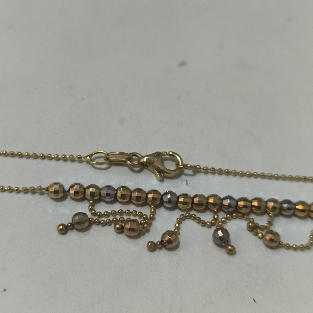COLLAR ORO COMBINADO 14 K 4,60 GRMS (SEMINUEVO)
