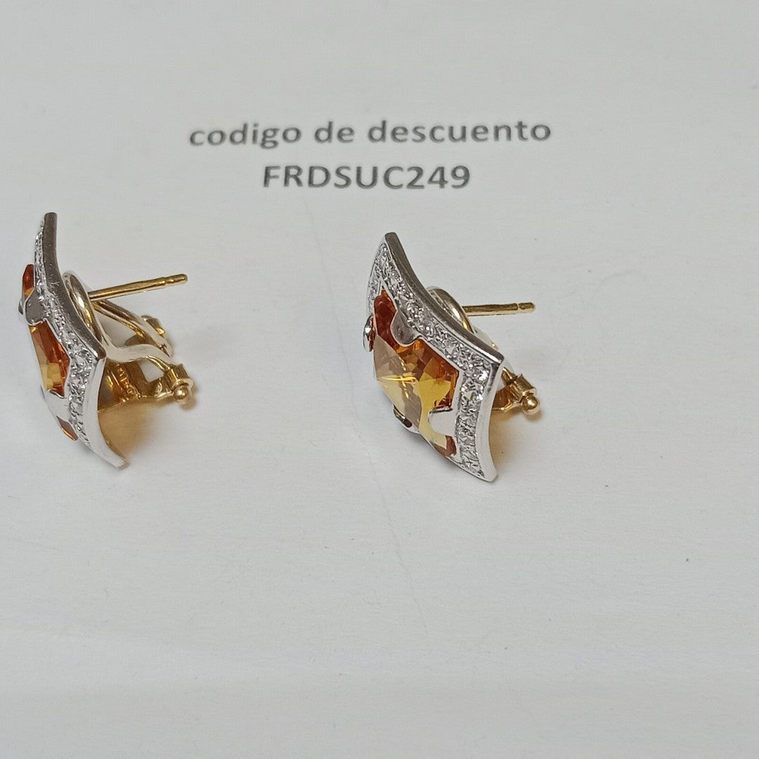 ARETES PAR ORO 14 K 7.2 GRMS (SEMINUEVO)