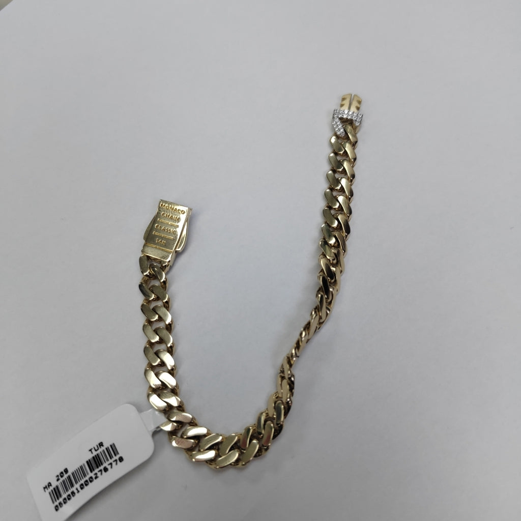 PULSERA MONACO ORO 14K 10.4 (NUEVO)