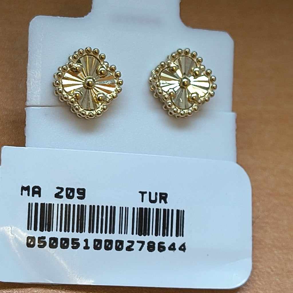 BROQUELES ORO 14K 1.5 (NUEVO)