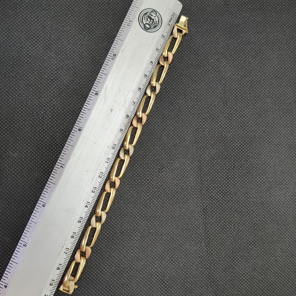 PULSERA ORO COMBINADO 14 K 9,90 GRMS (SEMINUEVO)