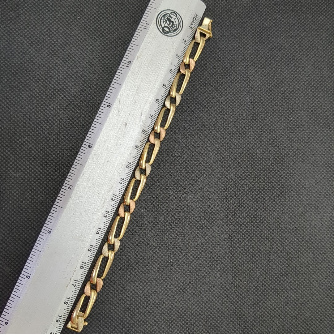 PULSERA ORO COMBINADO 14 K 9,90 GRMS (SEMINUEVO)