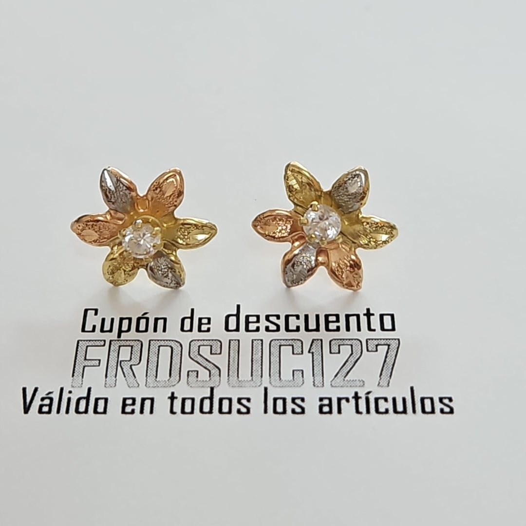 BROQUELES PAR ORO 14 K 1.1 GRMS (SEMINUEVO)