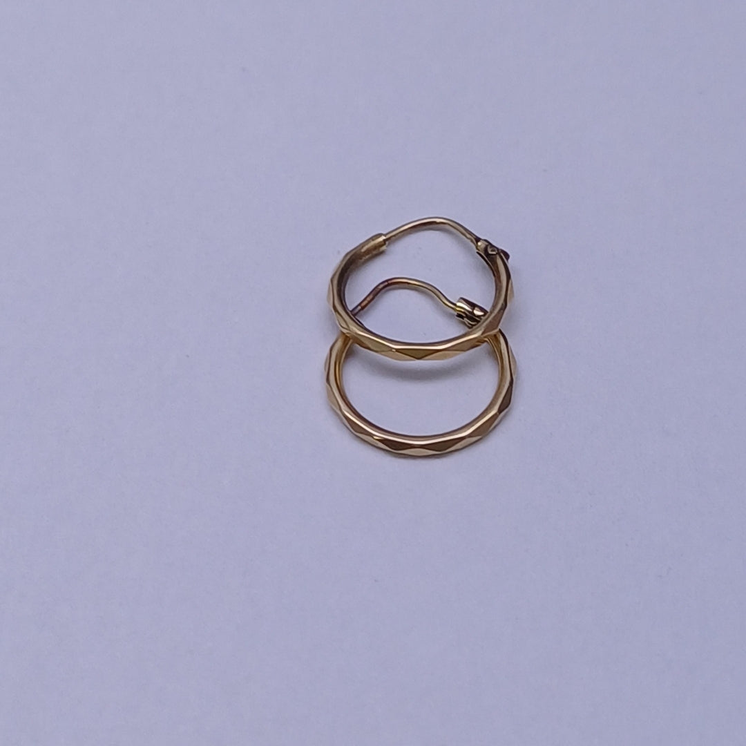 ARRACADAS PAR ORO 14 K 0.9 GRMS (SEMINUEVO)