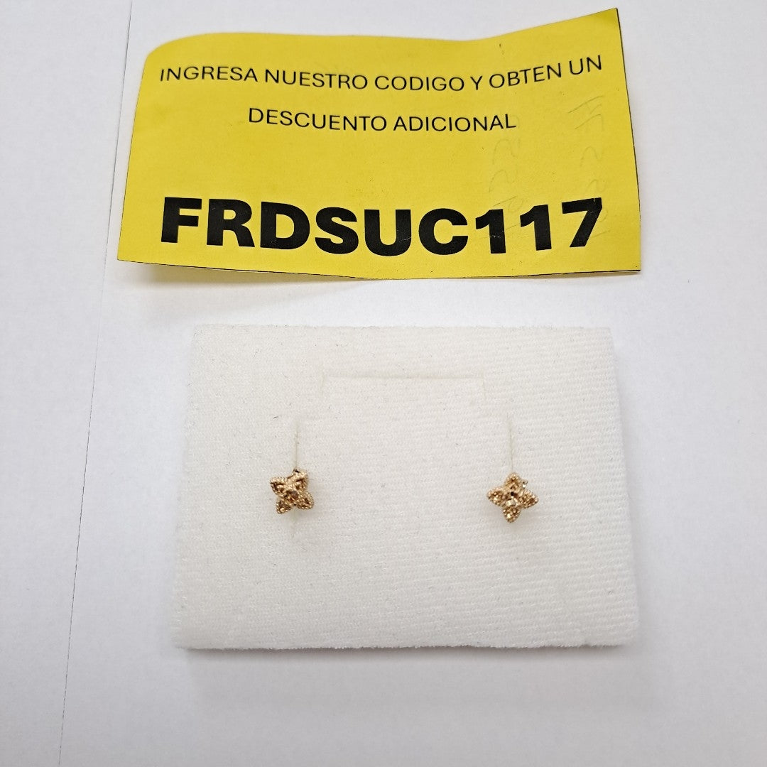 BROQUELES ORO 14K 1.5 (NUEVO)