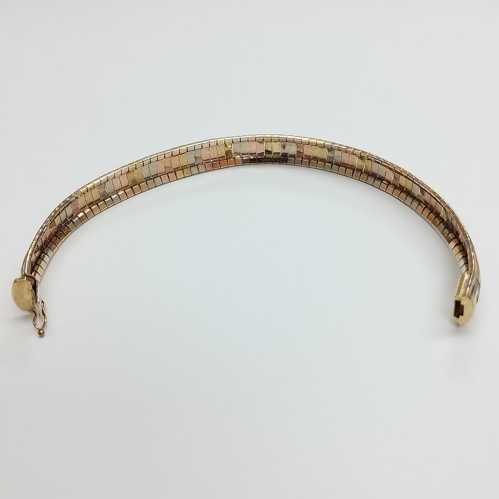 PULSERA ORO, RODIADO 14 K 15.3 GRMS (SEMINUEVO)