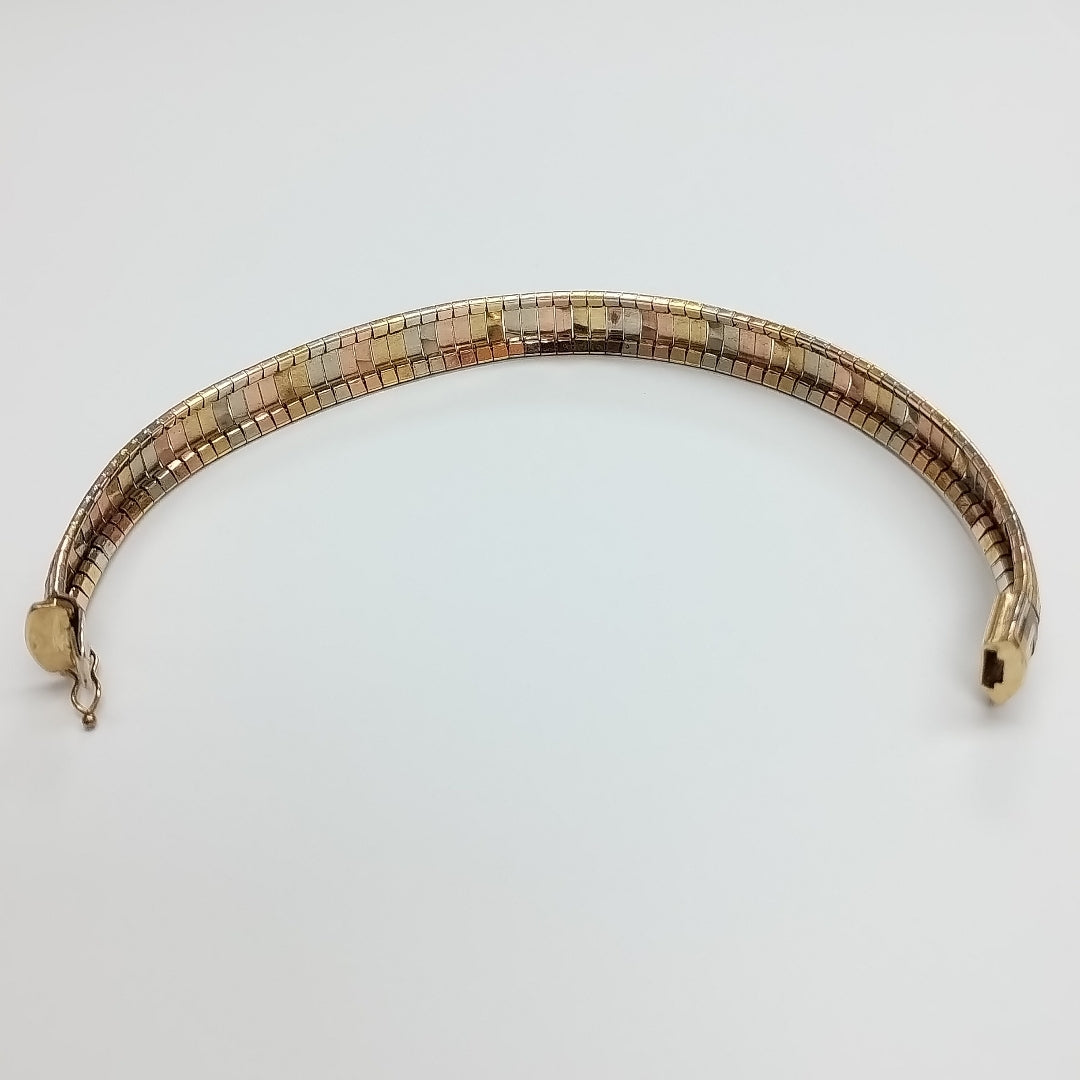PULSERA ORO, RODIADO 14 K 15.3 GRMS (SEMINUEVO)