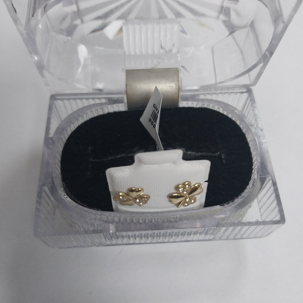 BROQUELES BROQUEL FIG TREBOL 14K 0.2851 GR (NUEVO)