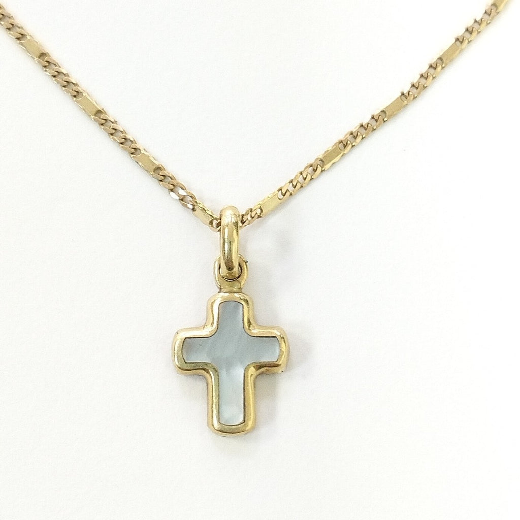 CADENA, CRUZ ORO 14 K 2.2 GRMS (SEMINUEVO)