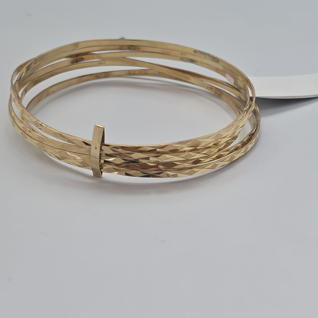 SEMANARIO DE PULSERAS ORO 14 K 20.2 GRMS (SEMINUEVO)