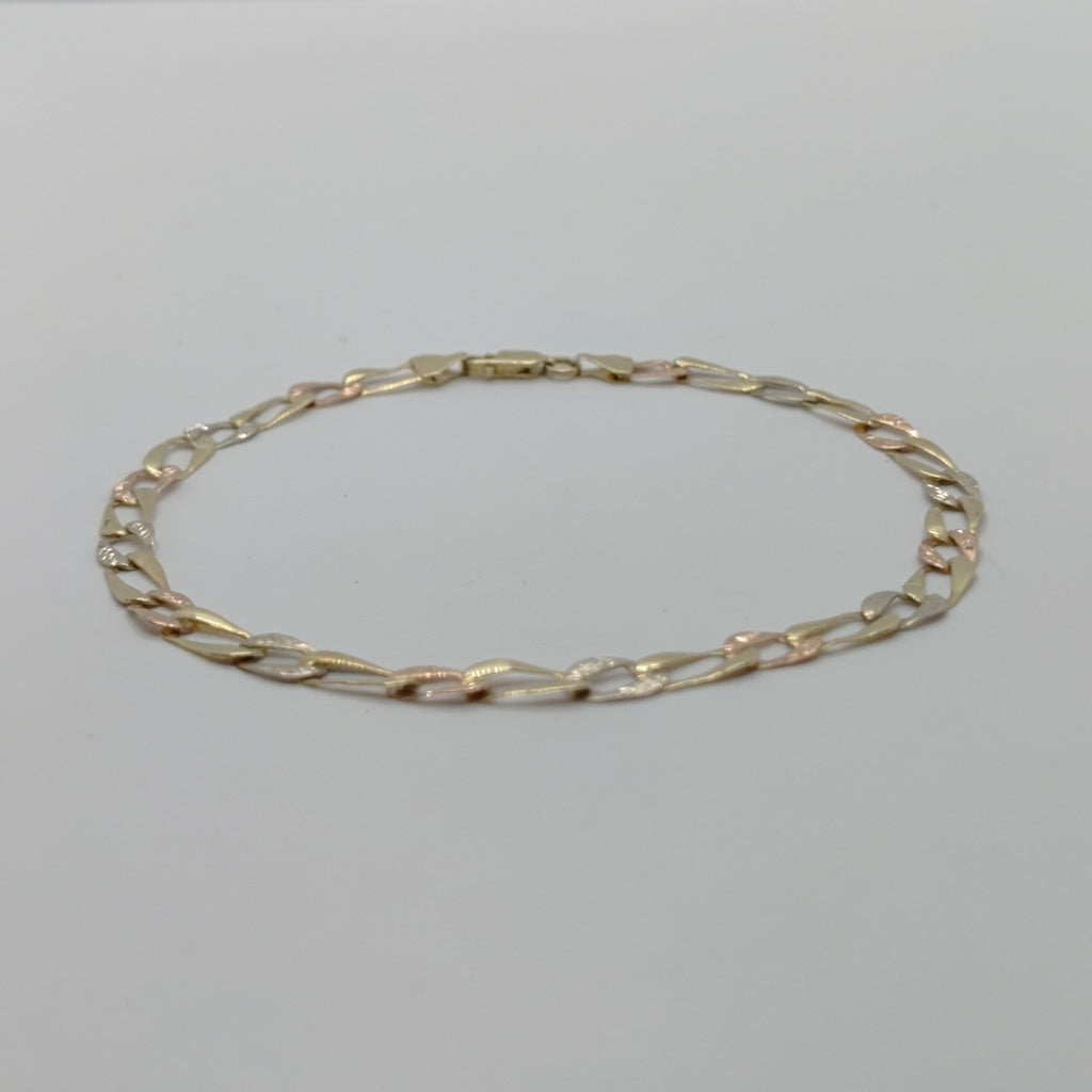 PULSERA ORO COMBINADO 10 K 2,60 GRMS (SEMINUEVO)