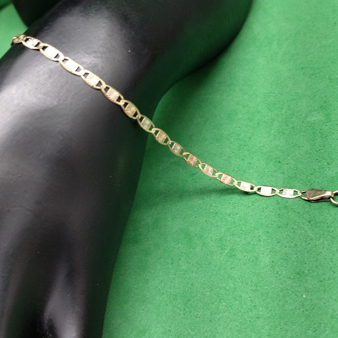 PULSERA ORO COMBINADO 10 K 2,50 GRMS (SEMINUEVO)