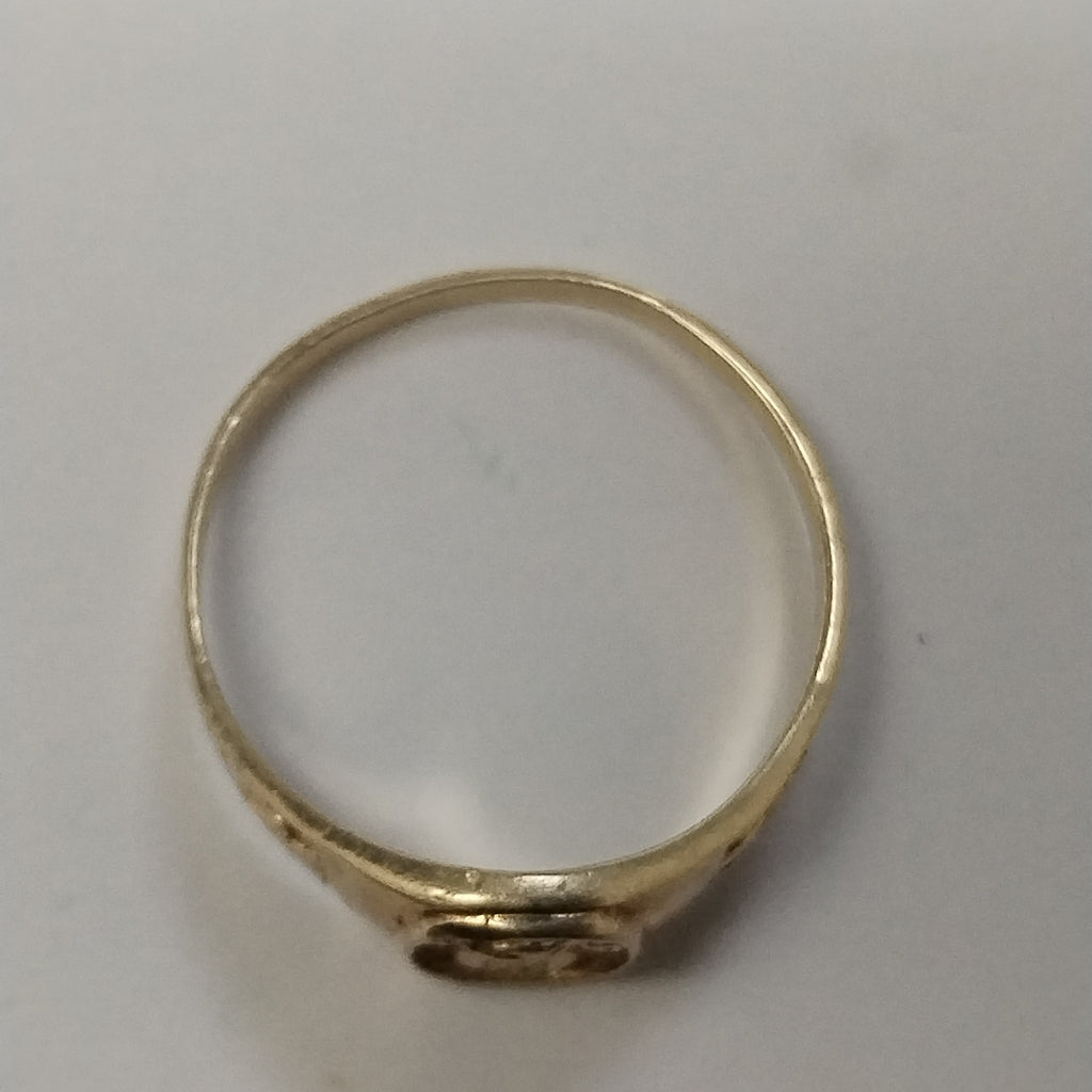 ANILLO DE GRADUACIÓN ORO 10 K 1.3 GRMS (SEMINUEVO)