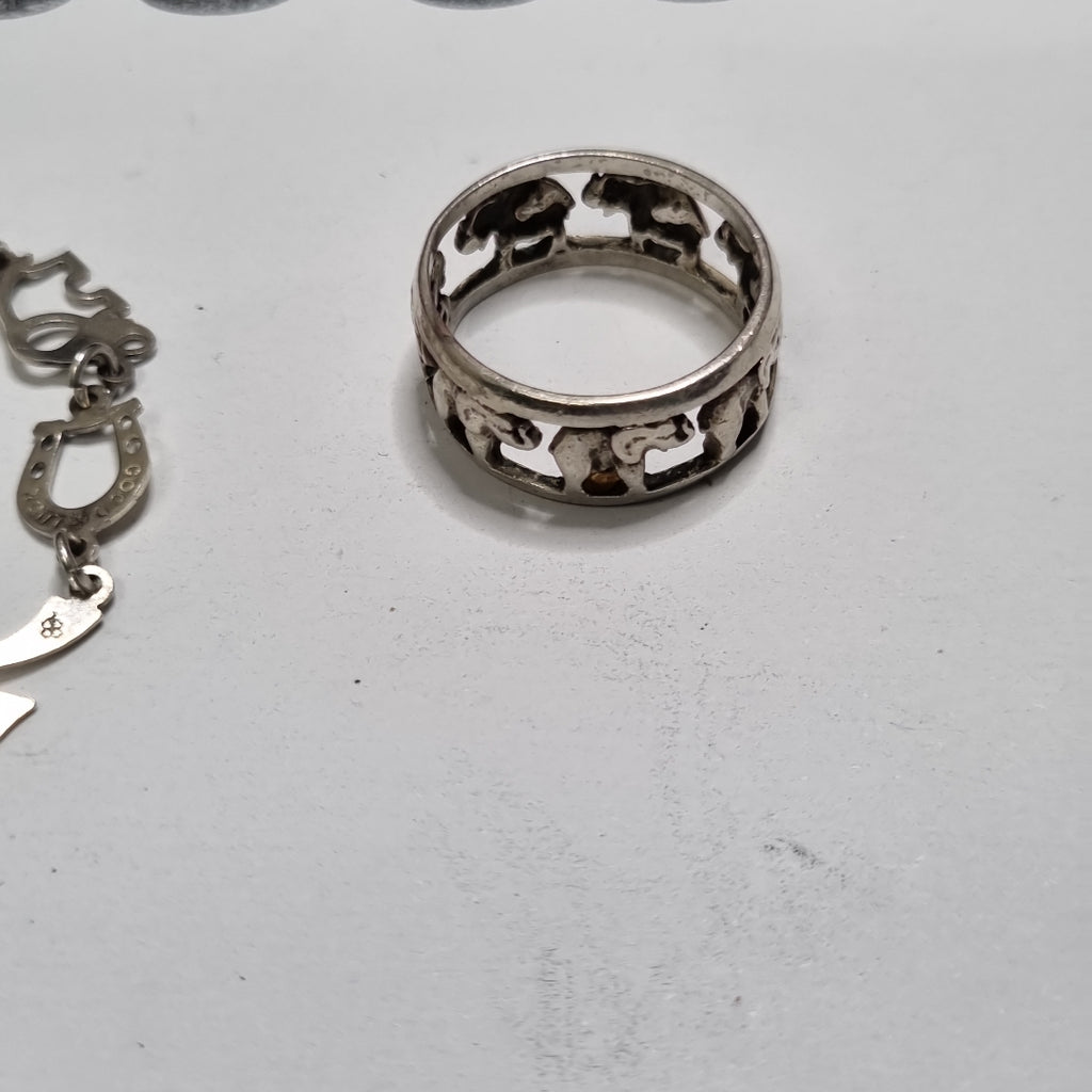 ANILLO, PULSERA PLATA 6.9 GRMS (SEMINUEVO)