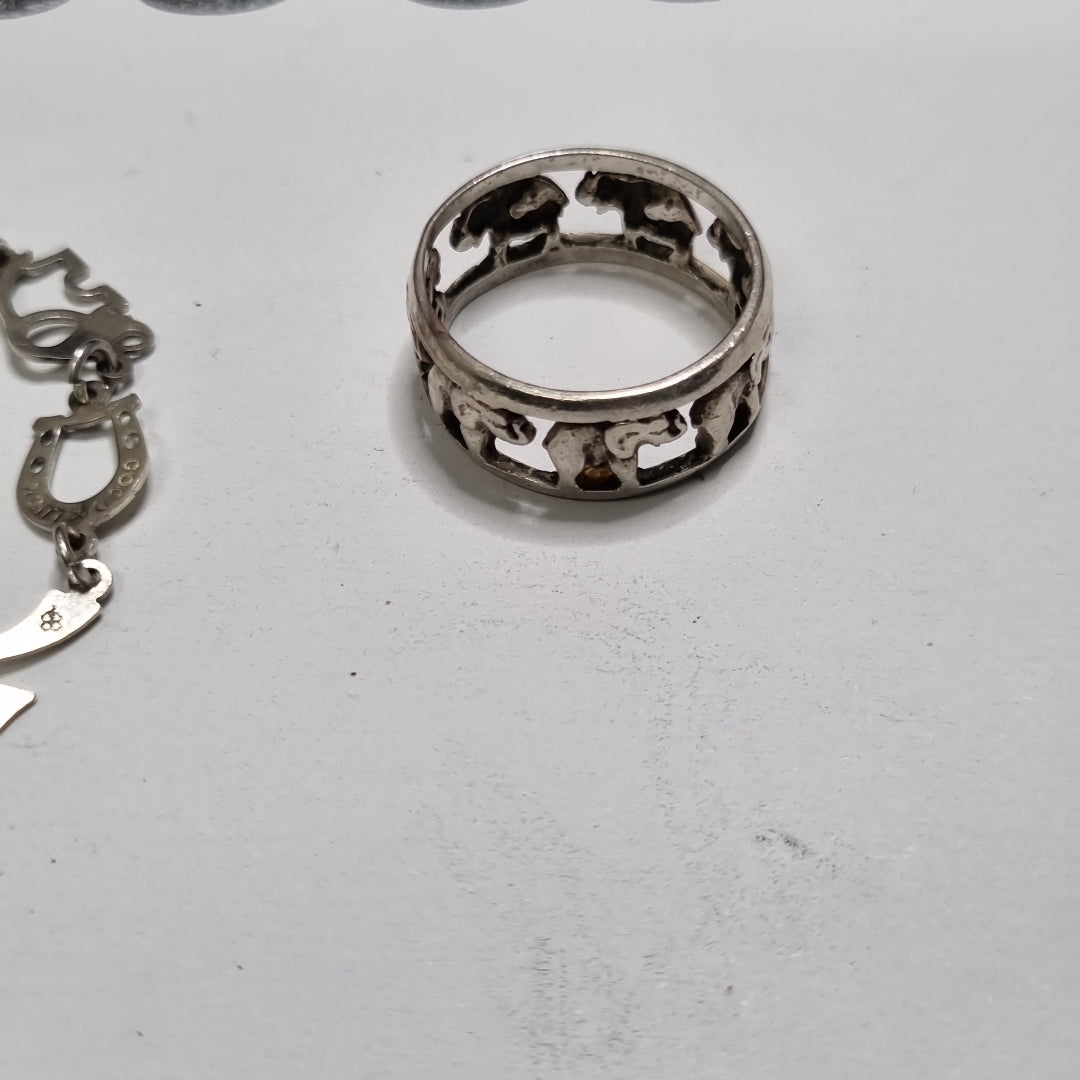 ANILLO, PULSERA PLATA 6.9 GRMS (SEMINUEVO)
