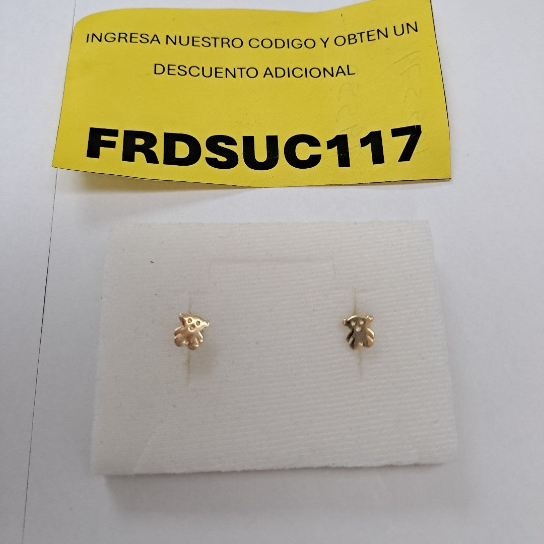 BROQUELES ORO 14K 1 (NUEVO)
