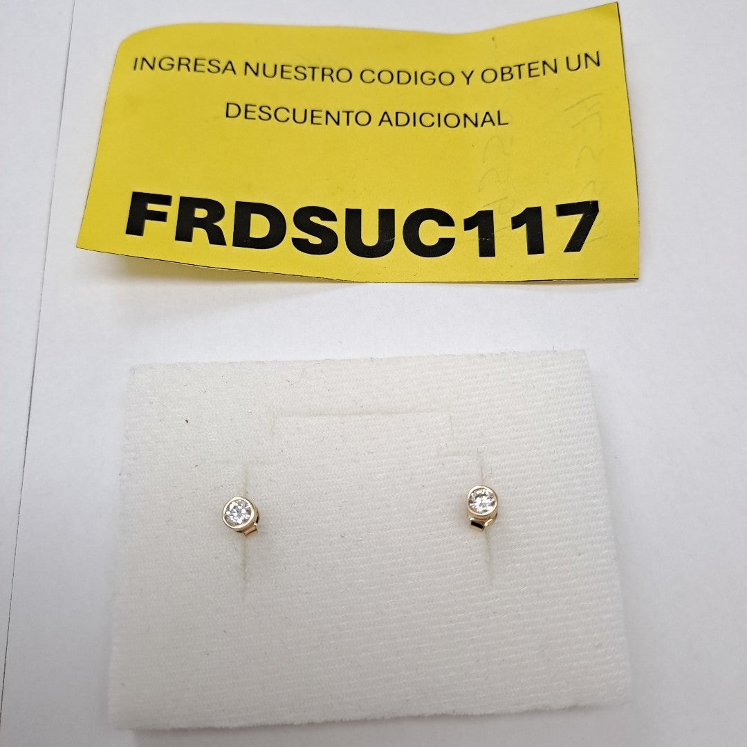 BROQUELES ORO 14K 1.2 (NUEVO)