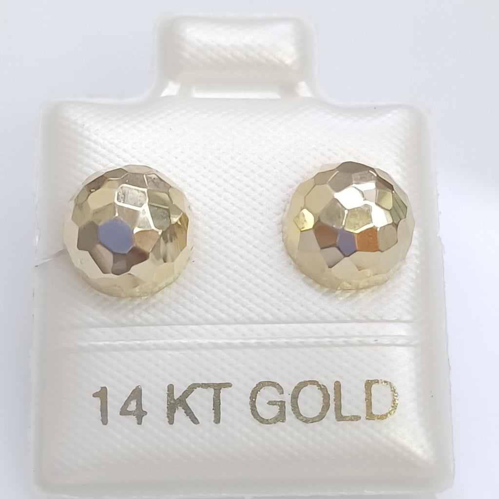 BROQUELES ORO 14K 1.2 (NUEVO)