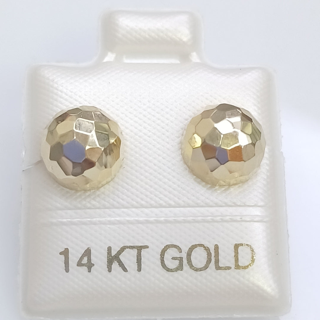 BROQUELES ORO 14K 1.2 (NUEVO)