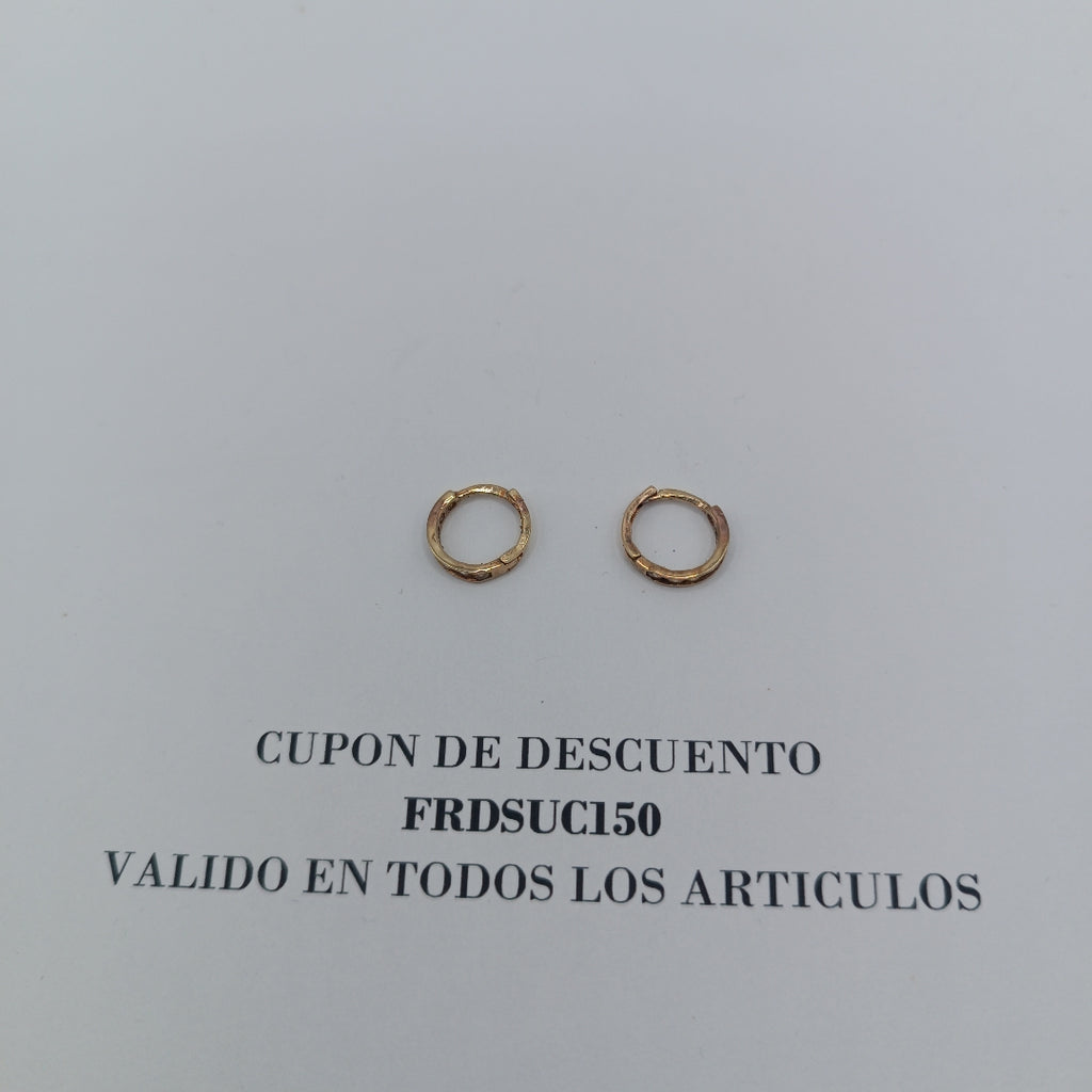 ARETES PAR ORO 10 K 1.1 GRMS (SEMINUEVO)