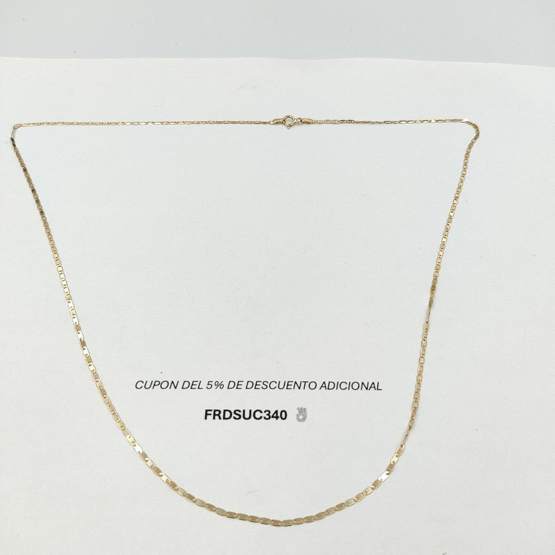 CADENA ORO,ORO COMBINADO 14 K 2,50 GRMS (SEMINUEVO)