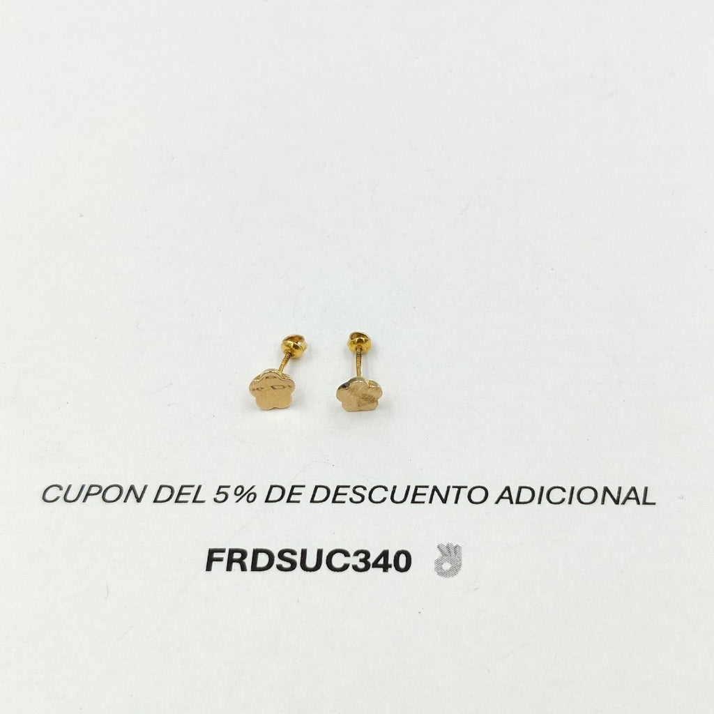 BROQUELES PAR ORO 14 K 0,50 GRMS (SEMINUEVO)