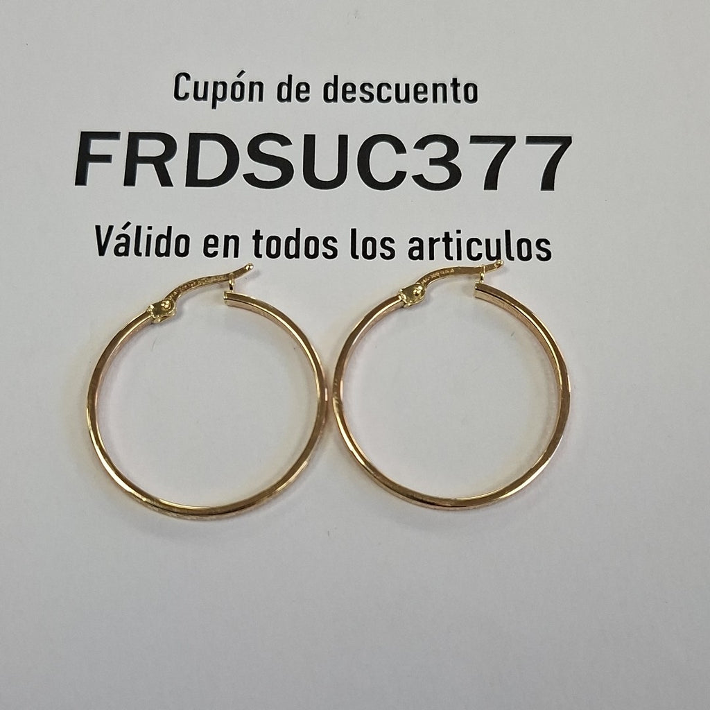 ARRACADAS ORO 14K 1.9 (NUEVO)