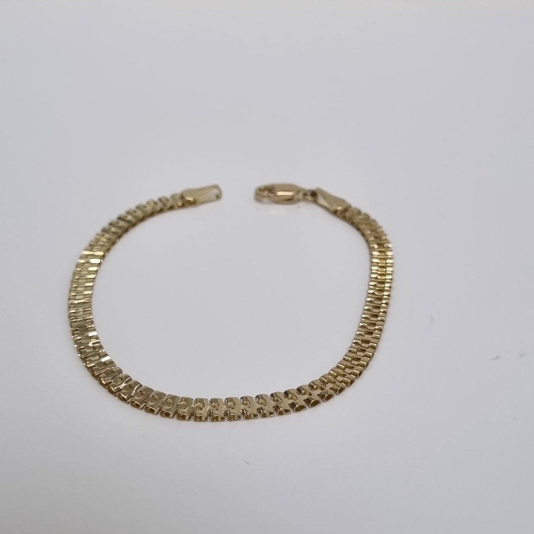 PULSERA ESPECIAL 14K 18 CM 3.9 GR (NUEVO)
