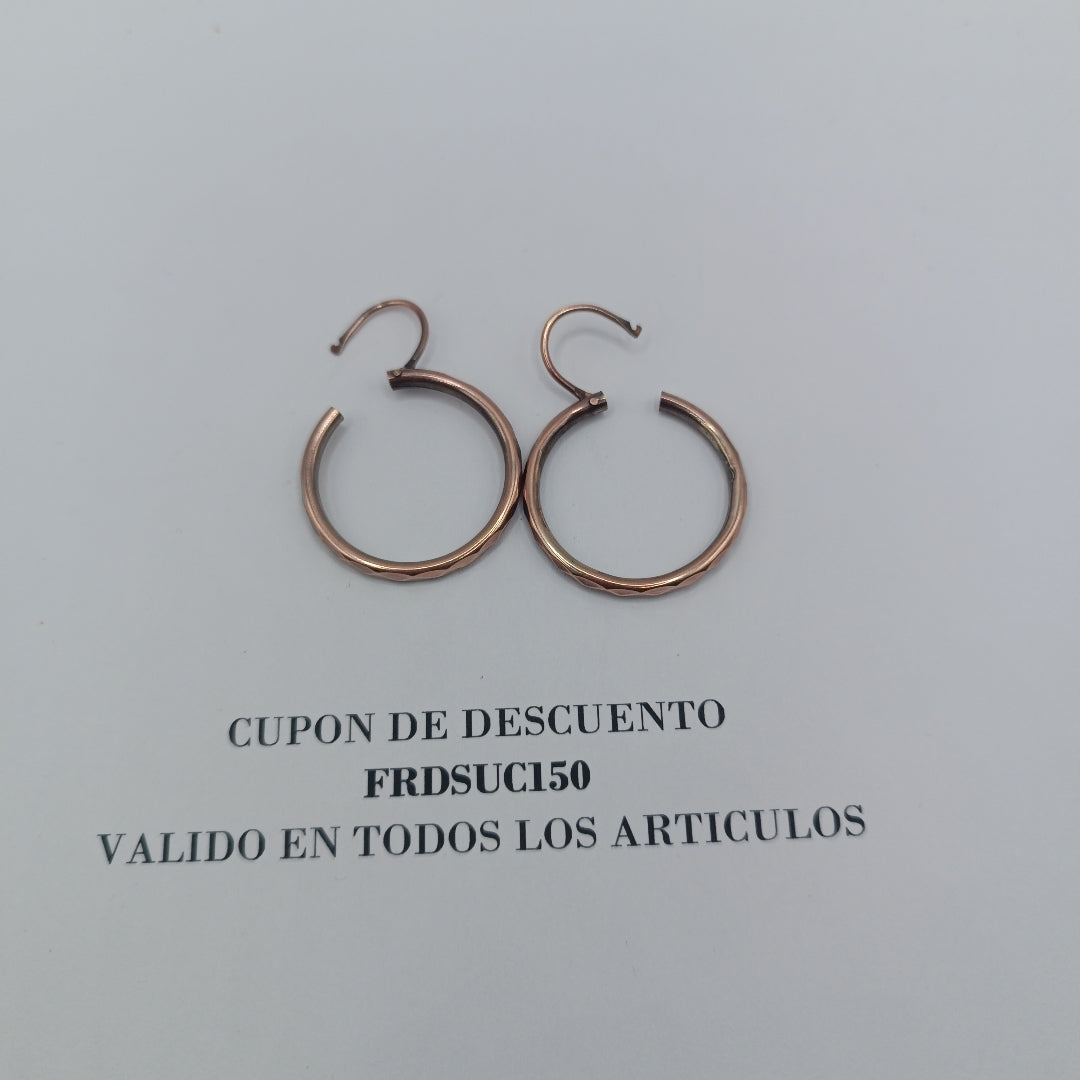 ARETES PAR ORO 8 K 3.3 GRMS (SEMINUEVO)