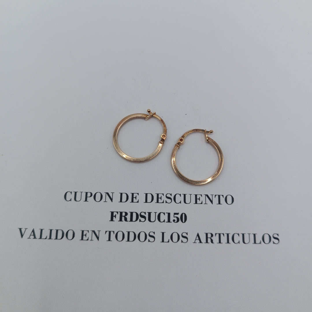 ARETES PAR ORO 10 K 1.1 GRMS (SEMINUEVO)