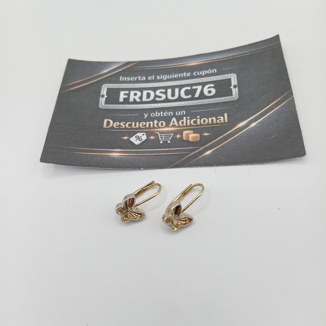 BROQUELES ORO 14K 1.8 (NUEVO)