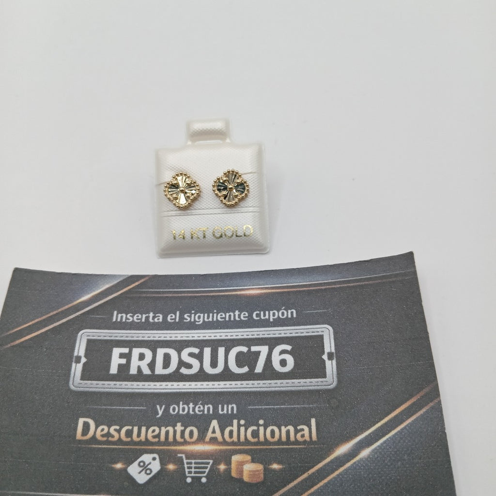 BROQUELES ORO 14K 1.5 (NUEVO)