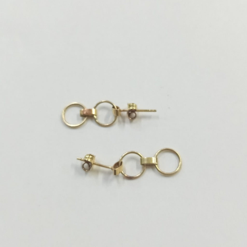 ARETES PAR ORO 14 K 1,40 GRMS (SEMINUEVO)