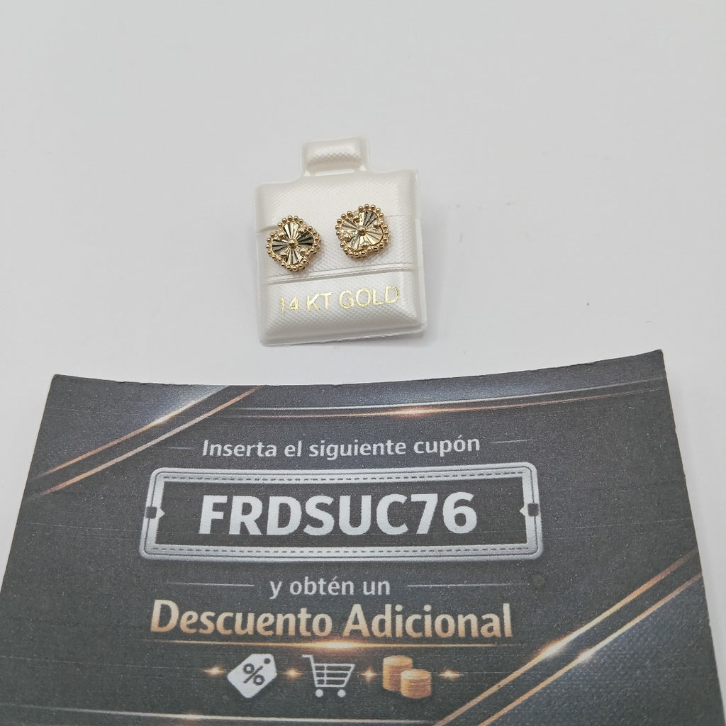 BROQUELES ORO 14K 1.5 (NUEVO)