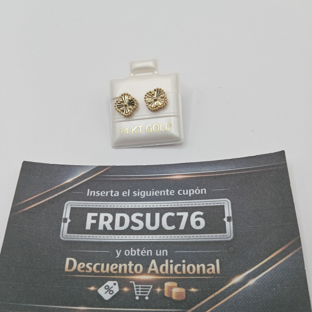 BROQUELES ORO 14K 1.5 (NUEVO)
