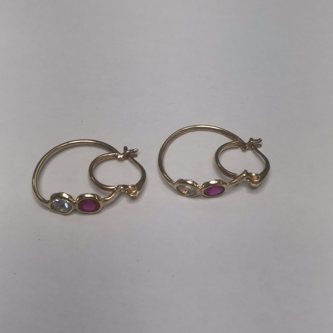 ARETES PAR ORO 14 K 2.2 GRMS (SEMINUEVO)