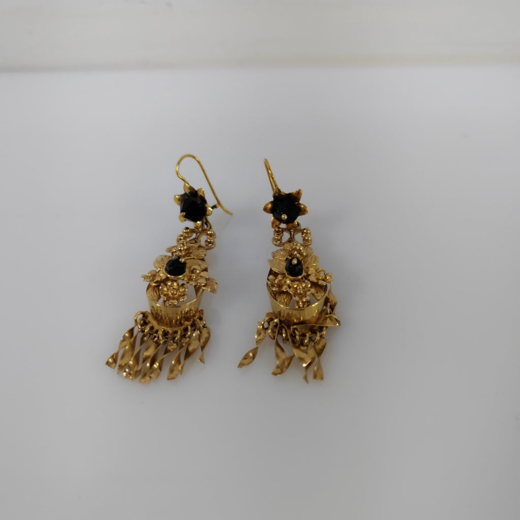 ARETES PAR ORO 14 K 9.4 GRMS (SEMINUEVO)