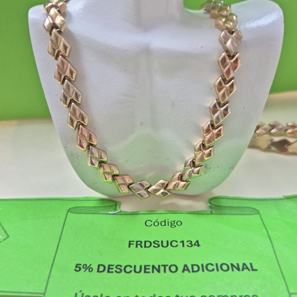 GARGANTILLA ORO COMBINADO 14 K 21,00 GRMS (SEMINUEVO)