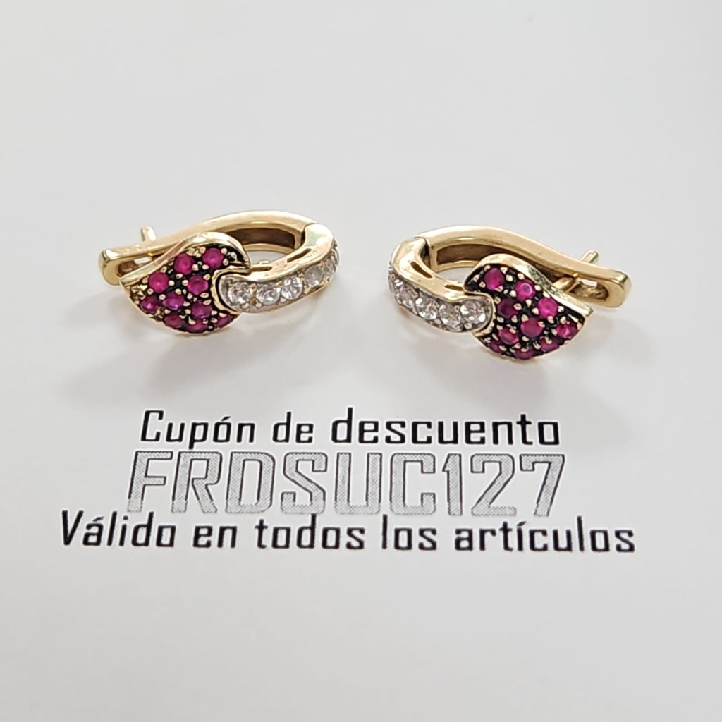 ARETES PAR ORO 14 K 4.2 GRMS (SEMINUEVO)