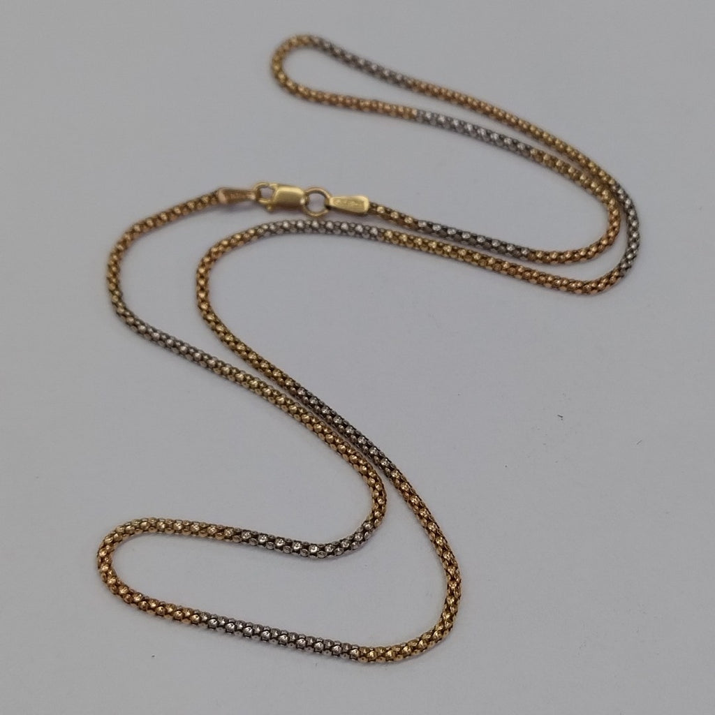 CADENA ORO COMBINADO 10 K 3 GRMS (SEMINUEVO)