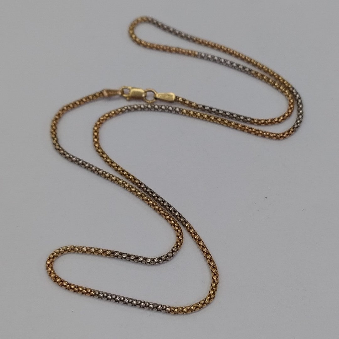 CADENA ORO COMBINADO 10 K 3 GRMS (SEMINUEVO)