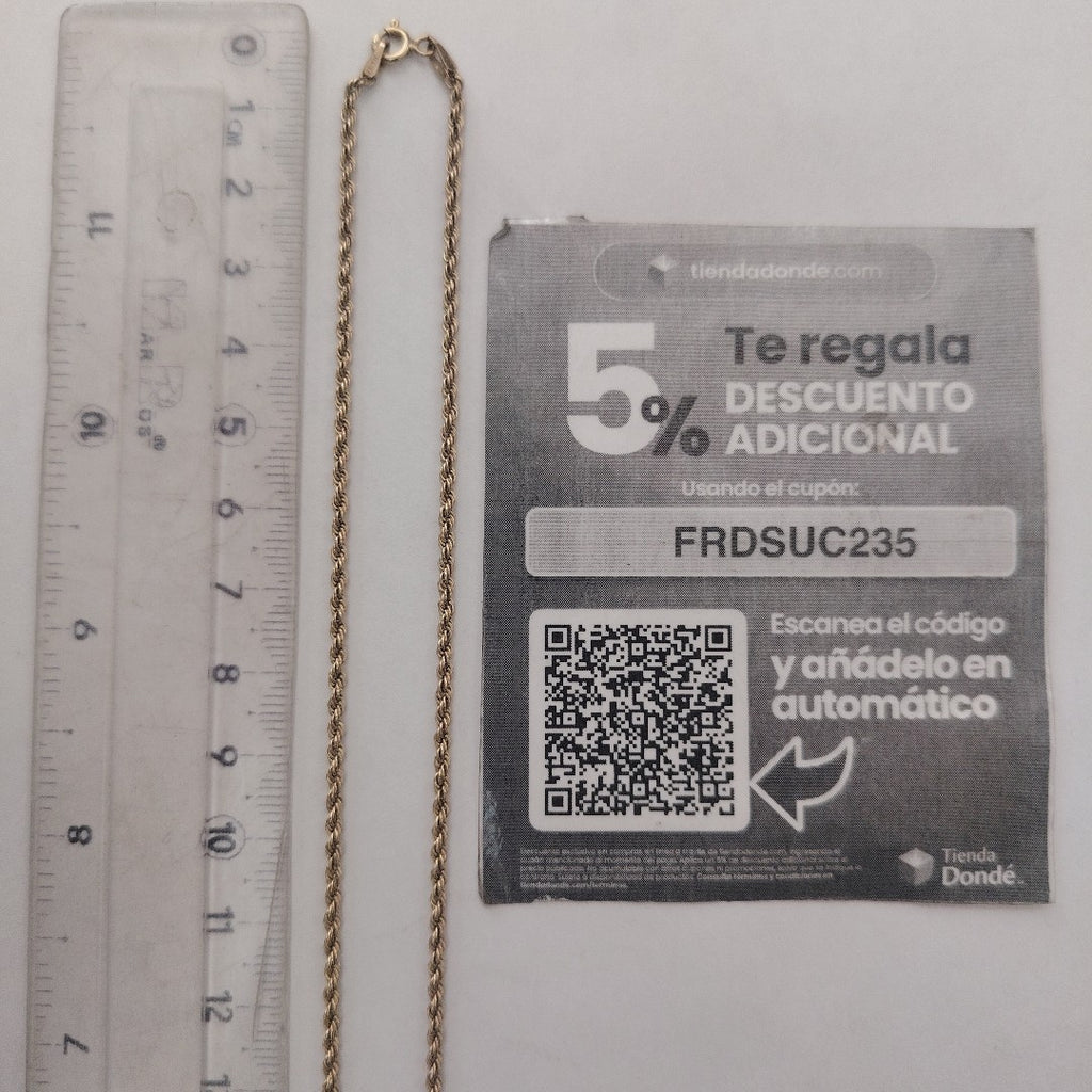 CADENA ORO 10 K 1.8 GRMS (SEMINUEVO)