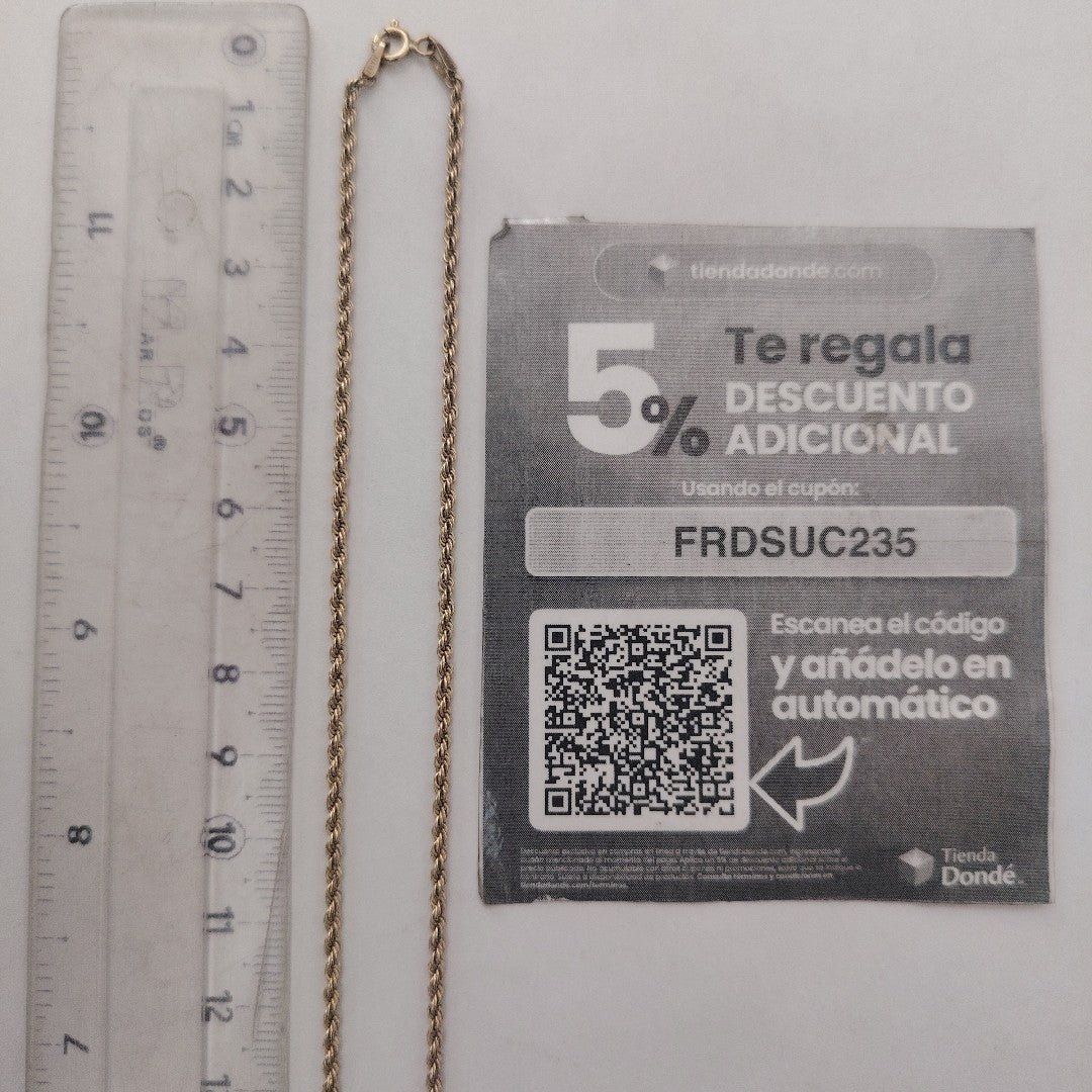 CADENA ORO 10 K 1.8 GRMS (SEMINUEVO)
